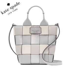 NWT KATE SPADE NY Basket Metallic‎ Mini Leather Tote